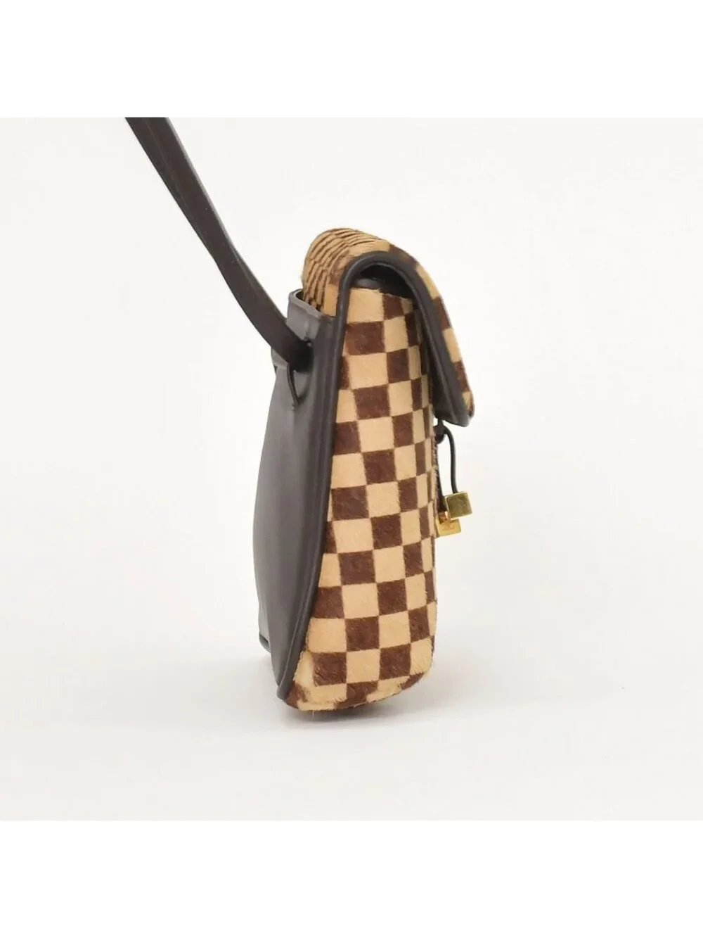 Louis Vuitton Damier Sauvage Gazelle Cross Calf Hair Brown Crossbody